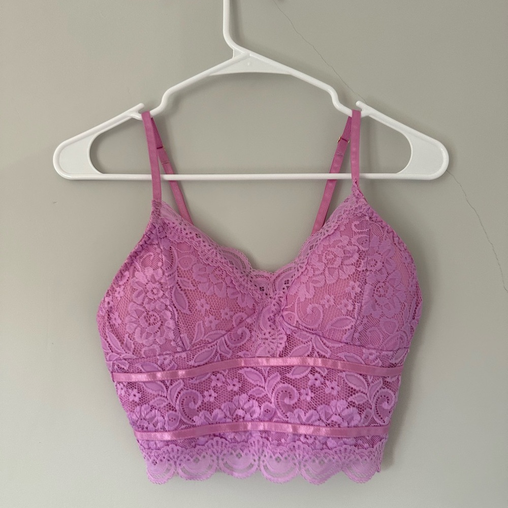 Lace Bralette in Pink
